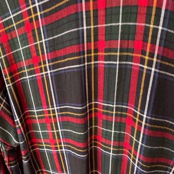 LOFT Christmas plaid blouse - Picture 5 of 6